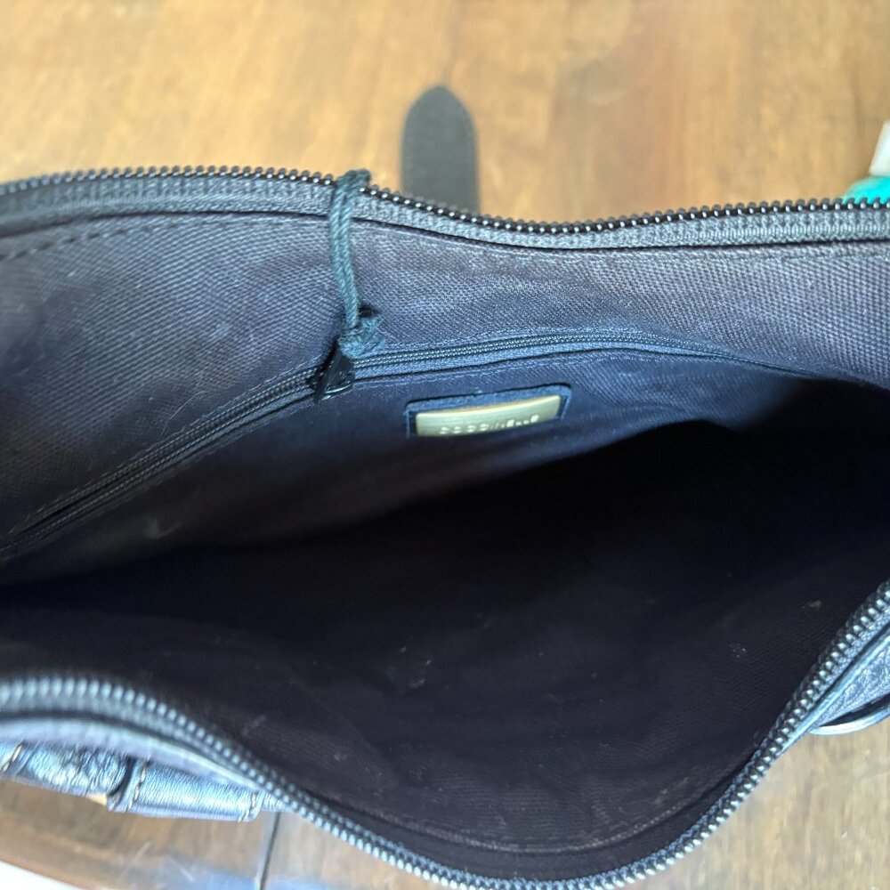 Coccinelle Black Leather Shoulder Bag – Unused Italian Luxury - Picture 7 of 12